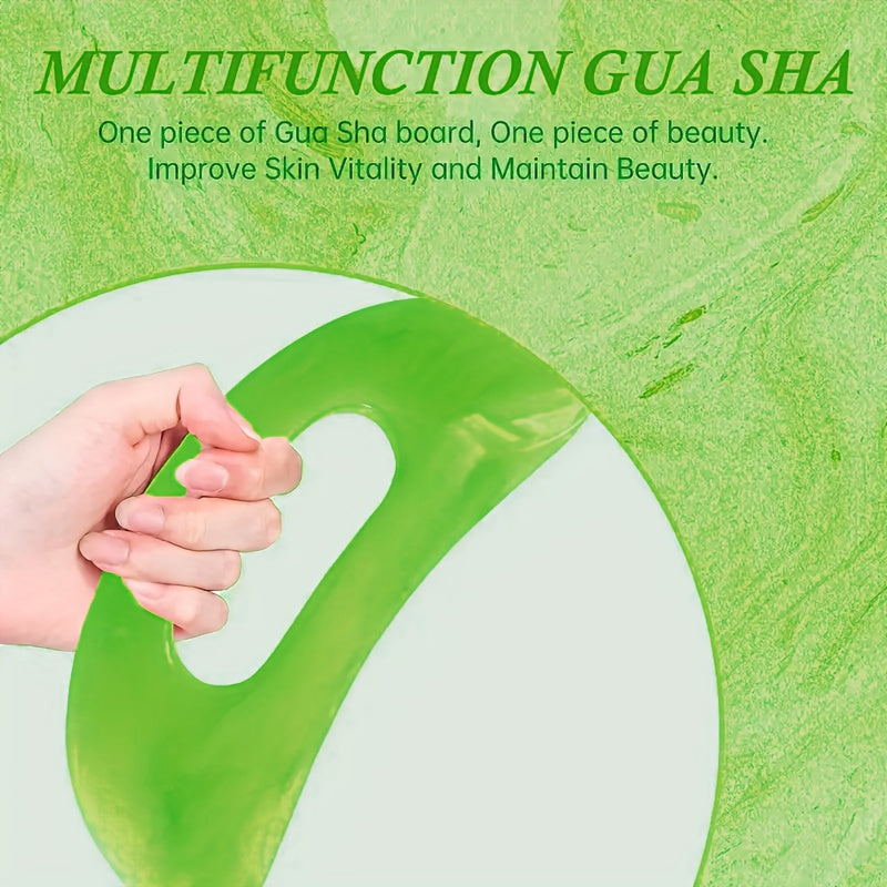 Body Gua Sha Massage Tool with Handle, Larger Guasha Tool for Back Neck Face Leg Massage,, Remove