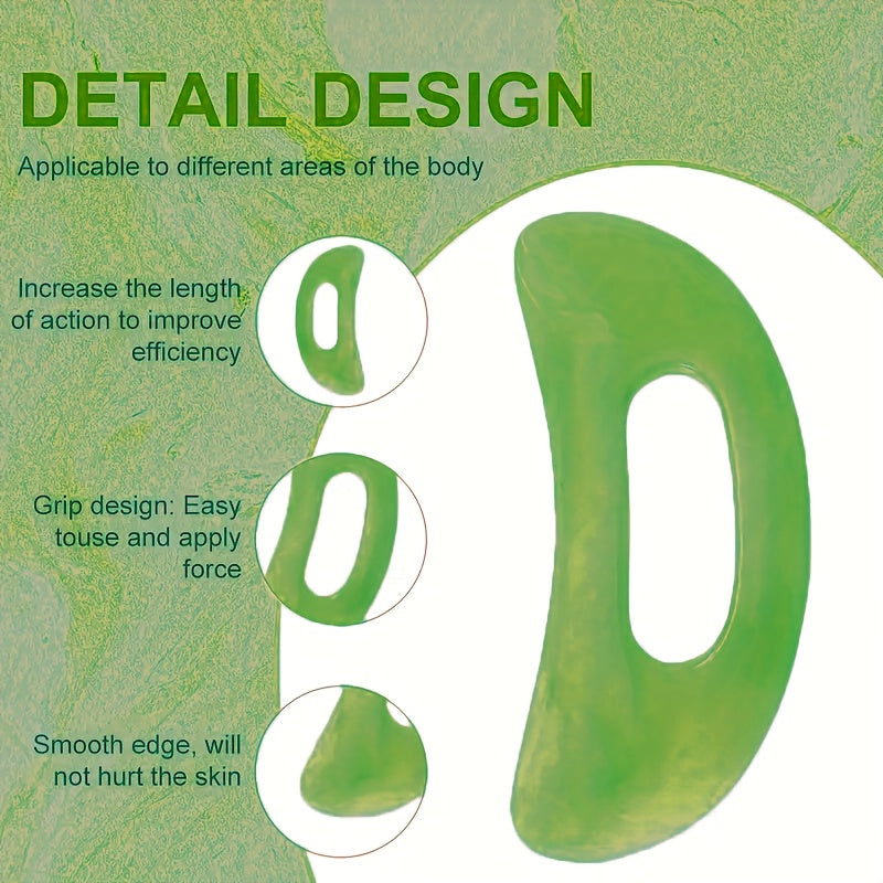 Body Gua Sha Massage Tool with Handle, Larger Guasha Tool for Back Neck Face Leg Massage,, Remove