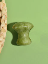 Natural Green Quartz Facial Massager Roller – Mushroom Shape Eye & Neck Beauty Tool