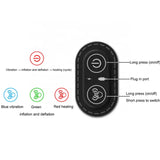 3-in-1 Electric Lumbar Support Pillow – Adjustable Height Back Massager with Heat for Lower Back Pain Relief