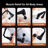 Fascia Massage Gun with Extended Handle – Portable Deep Tissue Body Massager for Neck, Shoulders, Back & Legs
