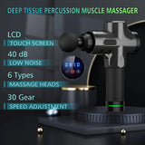 Portable Deep Tissue Massage Gun for Back & Neck – Powerful Muscle Recovery Fitness Tool