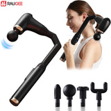 Fascia Massage Gun with Extended Handle – Portable Deep Tissue Body Massager for Neck, Shoulders, Back & Legs