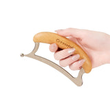 Premium Stainless Steel Fascia Knife with Natural Bamboo Handle – Deep Body Gua Sha Massage, Comfortable Grip, Home & Spa Use