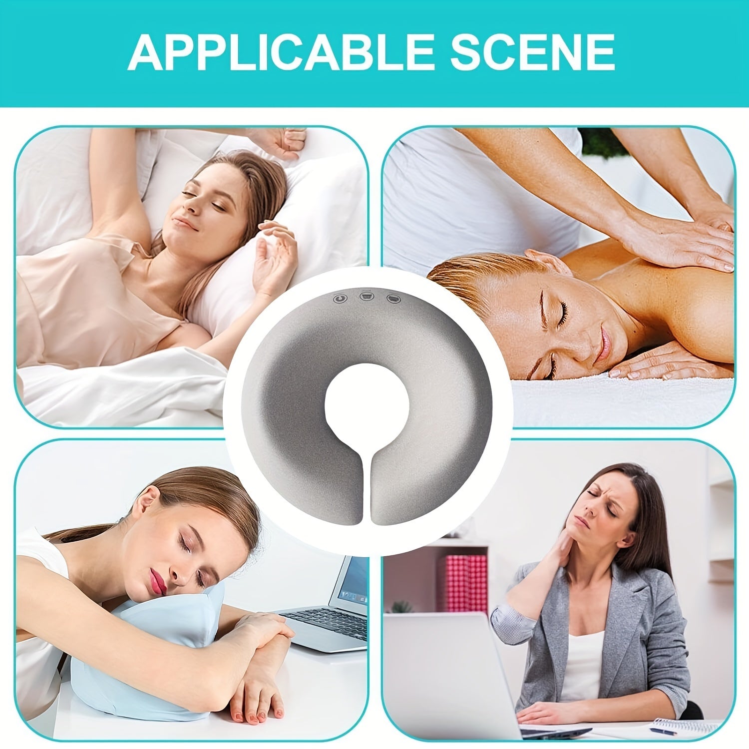 U-shaped Pillow Massage Spa Face Cradle Cushion Soft Foam Head Rest Chair Pillow for Bed Face Down Cushion